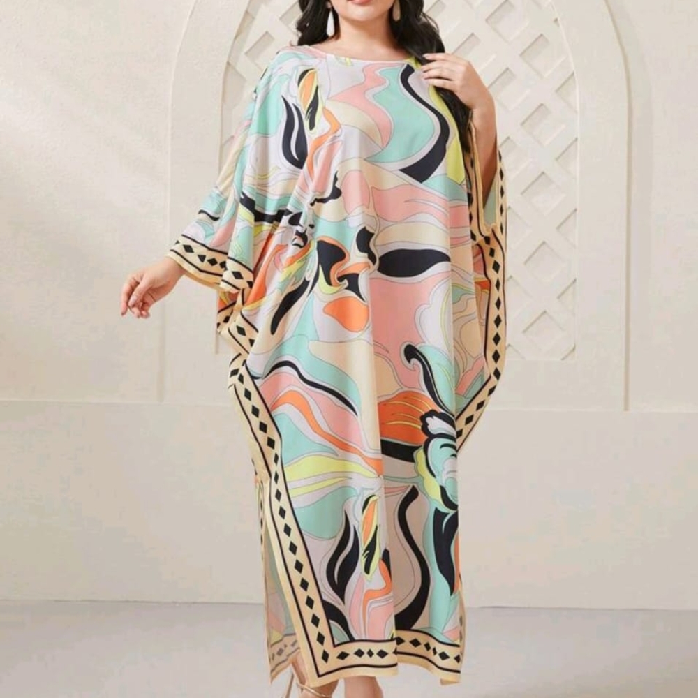 Elegant Multicolor Maxi Dress - Picture 5 of 5
